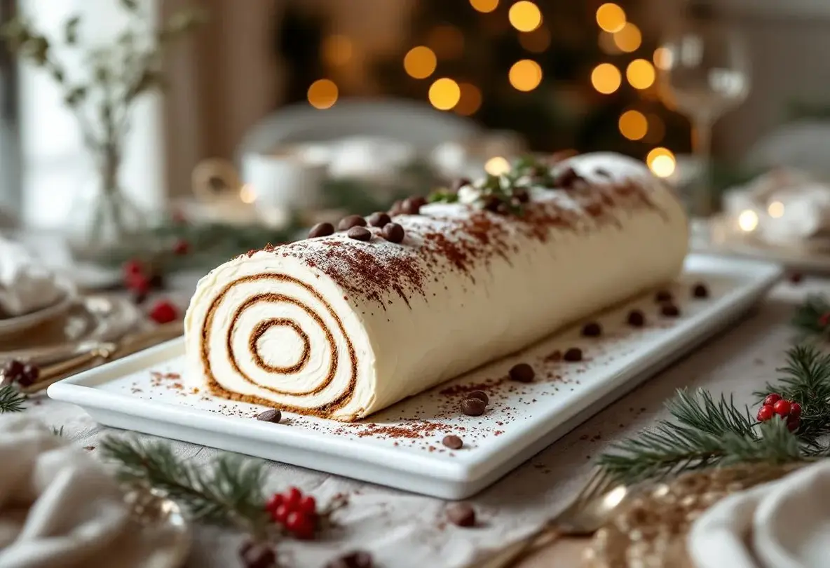 Bûche de Noël au tiramisu : la recette sans cuisson qui fait oublier la version classique et peut vraiment sauver votre repas de fête