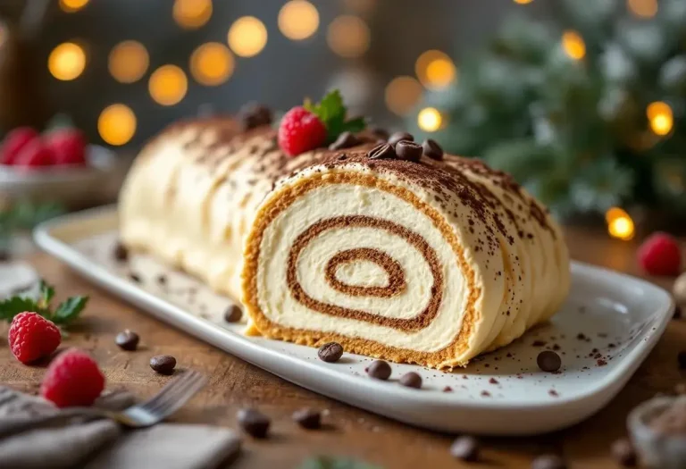 Bûche de Noël au tiramisu : la recette sans cuisson qui fait oublier la version classique et peut vraiment sauver votre repas de réveillon