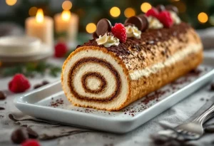 Bûche de Noël façon tiramisu : la recette sans cuisson qui fait oublier la version classique et peut vraiment sauver votre repas de réveillon