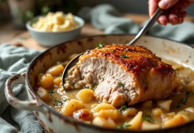 Ce rôti de porc cuit au lait est si fondant qu’il se coupe à la cuillère