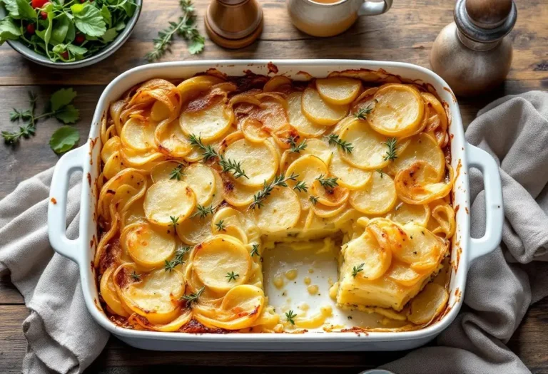 Le gratin le plus simple du monde : pommes, oignons, bouillon… pour une texture encore plus gourmande qu’un dauphinois