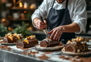 Les artisans pâtissiers chocolatiers créatifs derrière les bûches de Noël