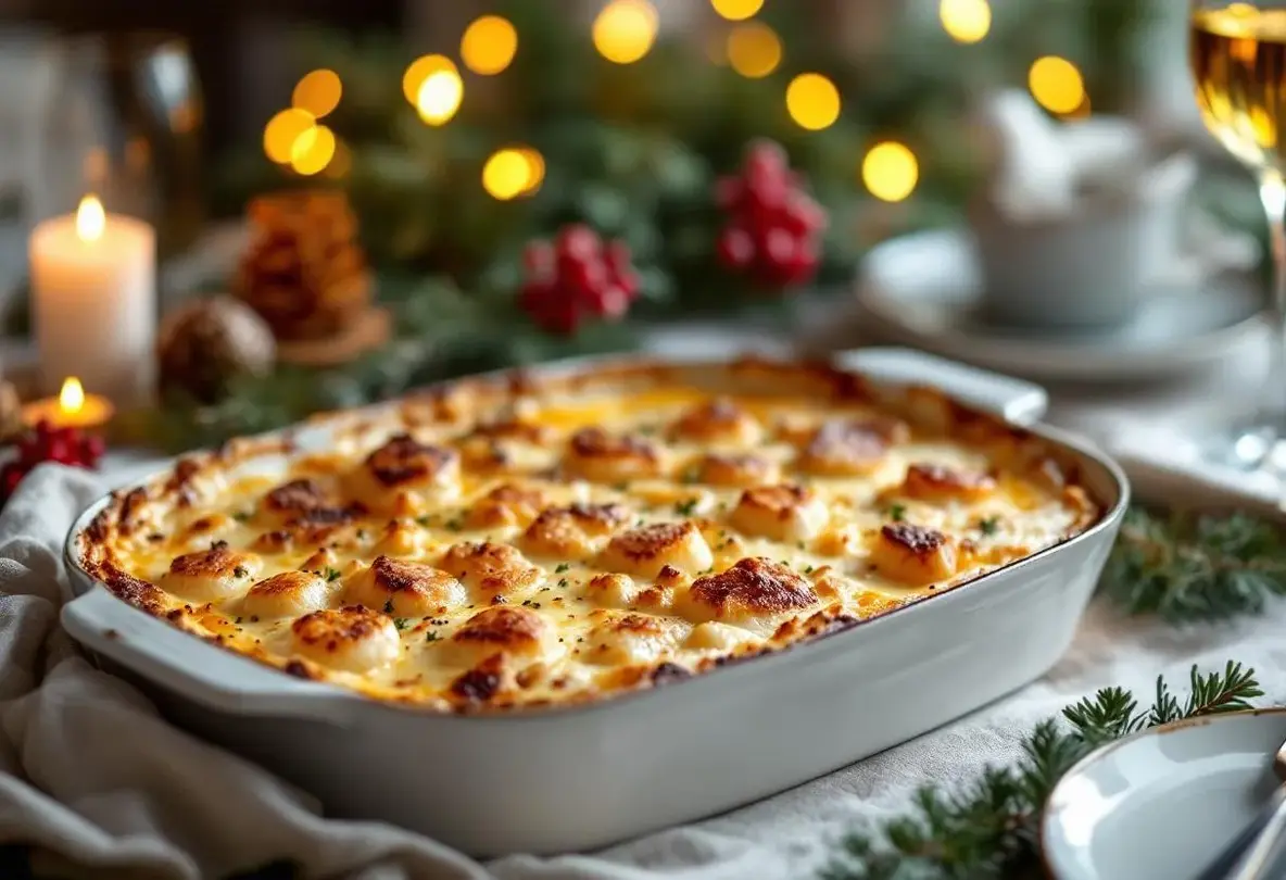 Oubliez la dinde : ce gratin ultra crémeux Saumon & Saint-Jacques est le plat de Noël idéal