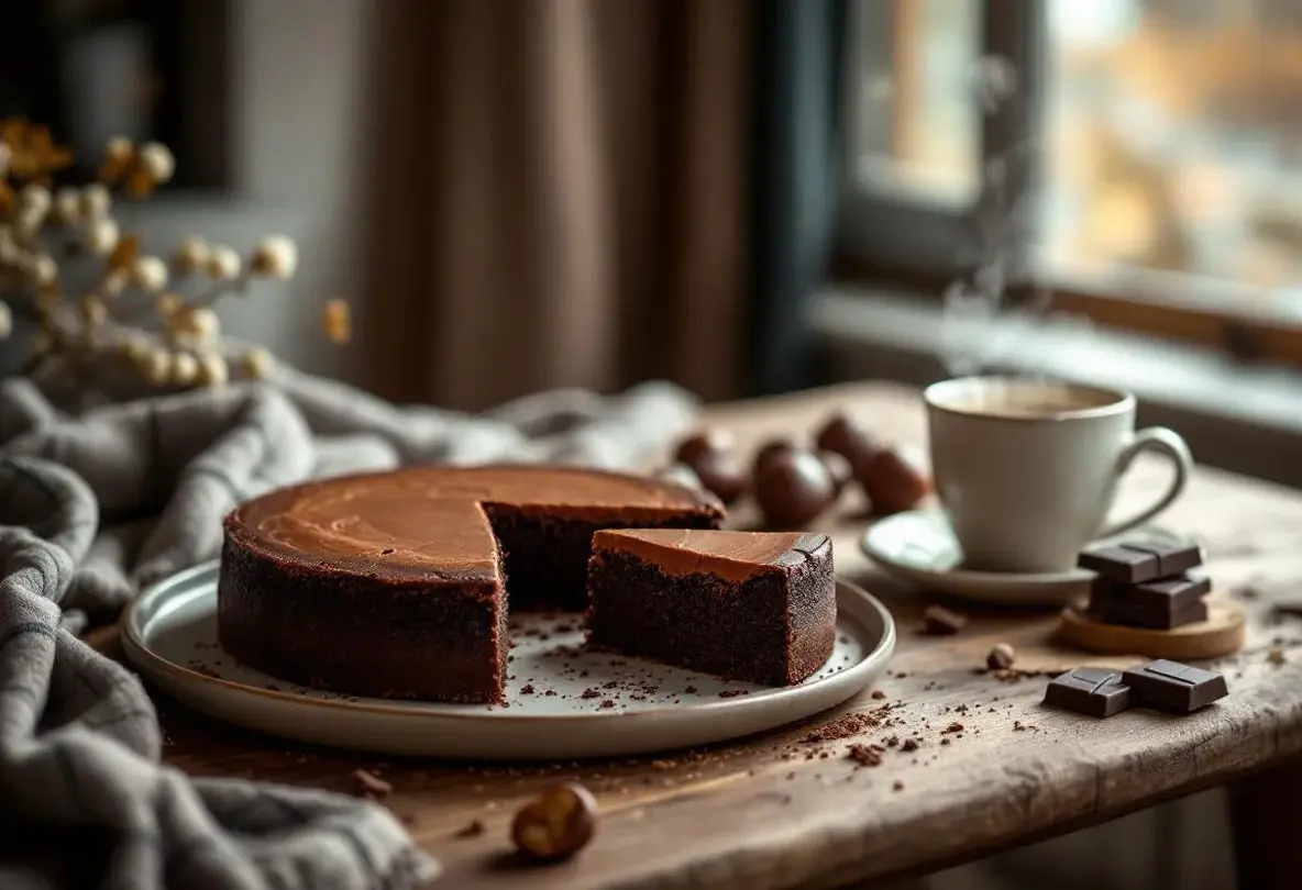 Quand le chocolat noir rencontre la crème de marrons : ce fondant devient l’obsession sucrée de l’automne et la définition même du gâteau réconfort