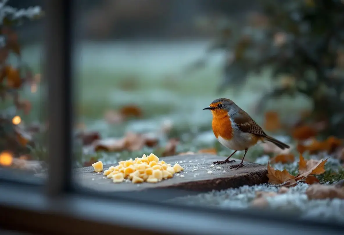 Rouges-gorges au jardin : ce soir, mettez dehors cet aliment de base à 3 centimes que presque tous les jardiniers négligent
