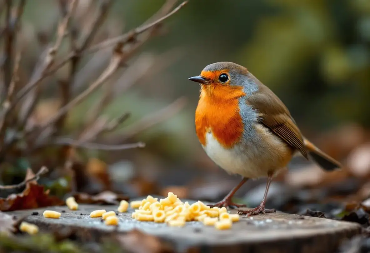 Rouges-gorges au jardin : ce soir, mettez dehors cet aliment de base à 3 centimes que presque tous les jardiniers négligent