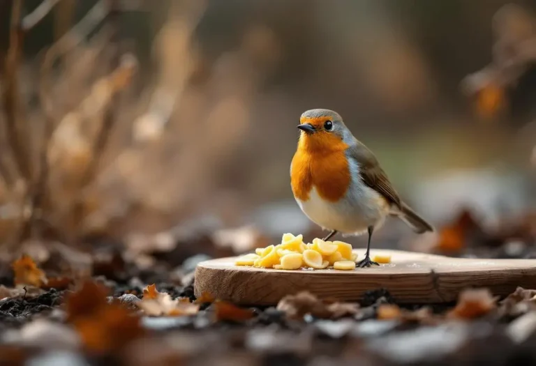 Rouges-gorges au jardin : ce soir, mettez dehors cet aliment de base à 3 centimes que presque tous les jardiniers oublient