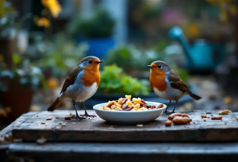 Rouges-gorges au jardin : ce soir, sortez dehors cet aliment de base à 3 centimes, que la plupart des jardiniers oublient