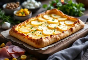 Tarte salée aux pommes de terre et fromage à raclette ultra fondant