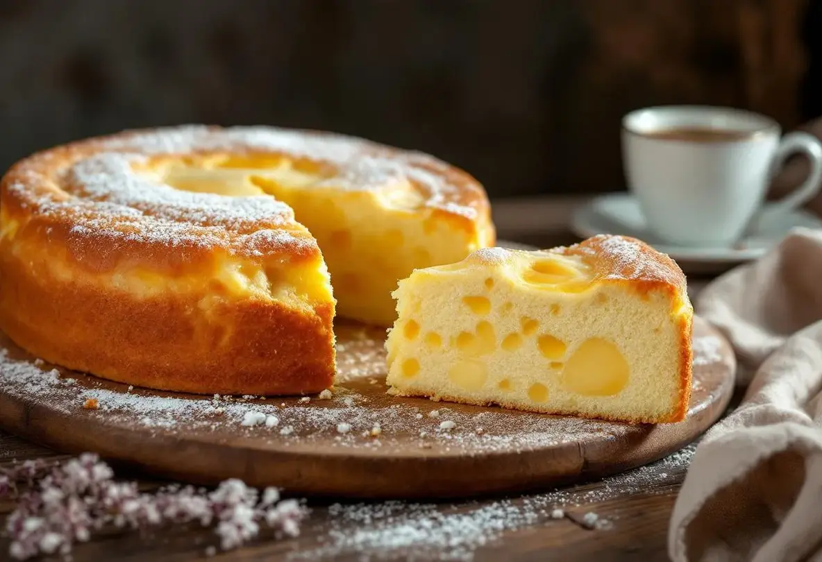 Torta nua italienne : la recette de ce gâteau ultra moelleux, texture nuage à la crème pâtissière, un vrai délice !