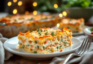 Une avalanche de béchamel, de saumon fondant et de fromage gratiné : ces lasagnes de Noël sont juste irrésistibles