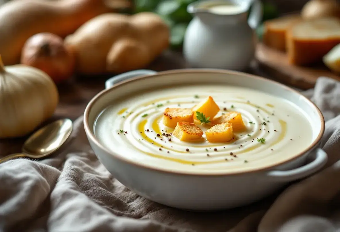 "Une de mes soupes préférées" - un velouté blanc ultra fondant, plein de goût et bon pour la santé