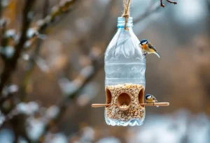 Voici comment une simple bouteille plastique devient une mangeoire parfaite pour les oiseaux