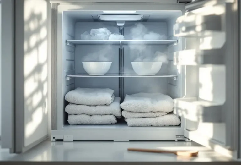 Adieu la glace dans le congélateur : l’astuce simple et redoutablement efficace pour un appareil toujours propre et sans givre