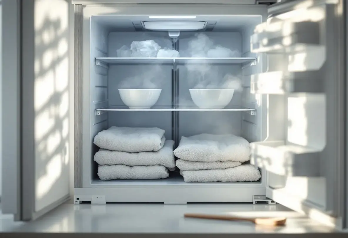 Adieu la glace dans le congélateur : l’astuce simple et redoutablement efficace pour un appareil toujours propre et sans givre