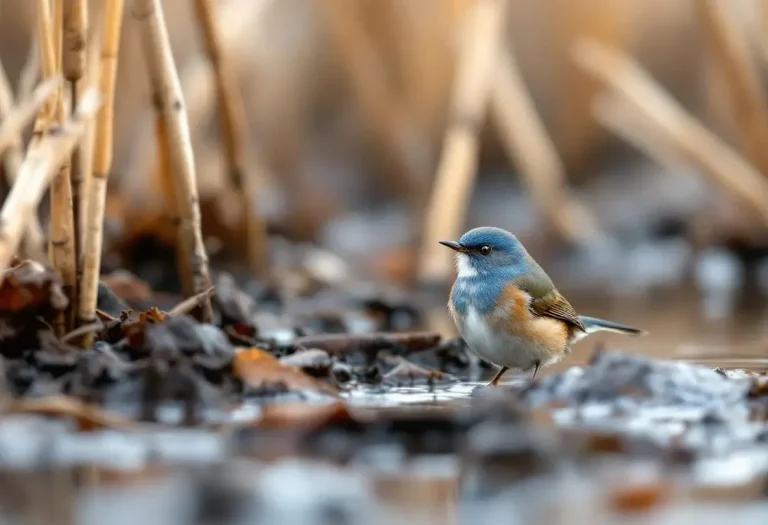 Avec ses couleurs éclatantes au cœur de l’hiver, la Gorgebleue à miroir s’observe facilement en France en janvier