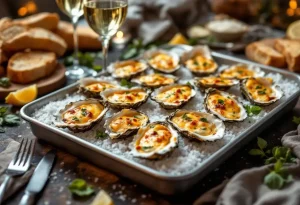 Cinq minutes sous le gril et vos huîtres deviennent des bouchées gratinées ultra gourmandes à partager pendant vos apéros de fête