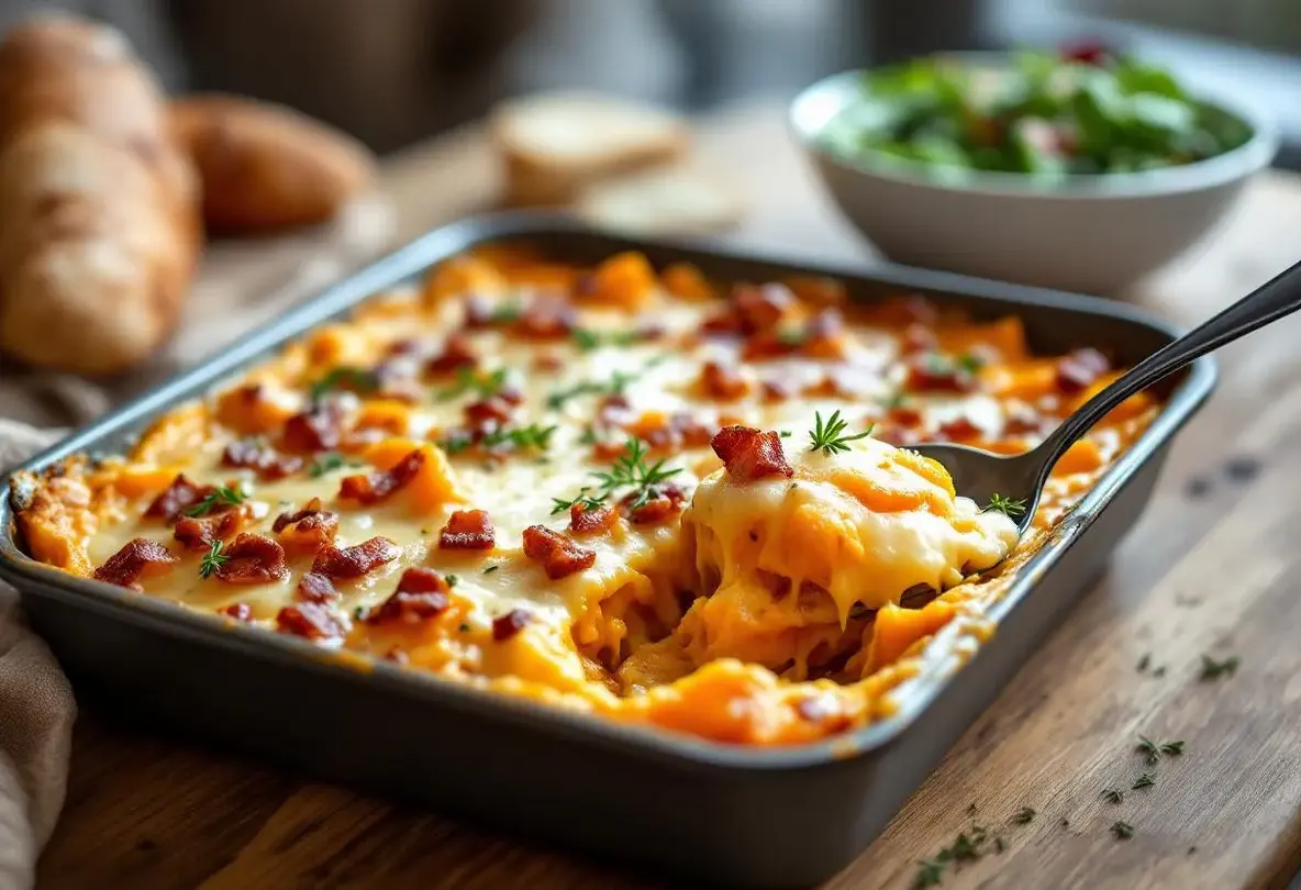 Courgiflette à la butternut : le gratin façon tartiflette, si simple et ultra fondant à partager