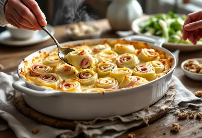 Explosion de fondant et parfum d’hiver : ces rouleaux poireaux-jambon gratinés au fromage promettent un dîner familial ultra crémeux