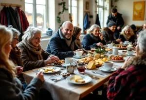 "Fromage, foie gras, chocolats" : à Laval, le Secours Catholique réunissait son deuxième petit-déjeuner solidaire