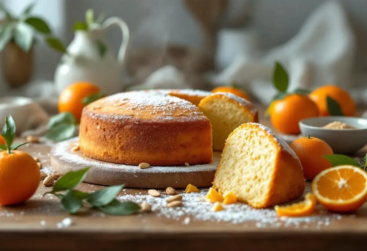 Moelleux comme un nuage doré par le soleil, ce gâteau clémentines-amandes prêt en moins de 15 minutes