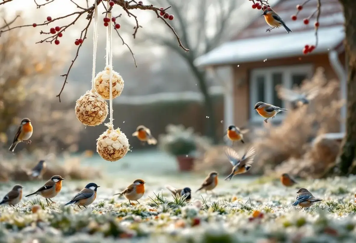 Ne jetez plus ces restes de Noël : ils transforment votre jardin en véritable refuge pour oiseaux tout l’hiver, sans dépenser un centime