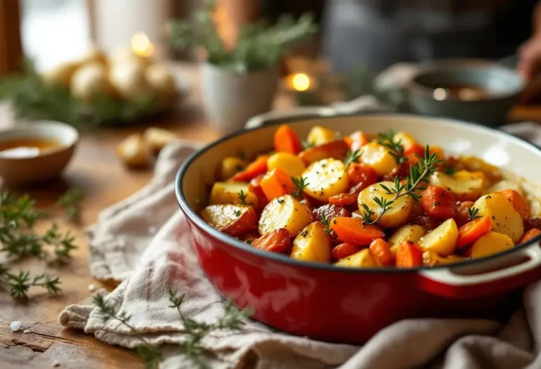 Nouveau plat d’hiver : légumes rôtis au miel et thym, une douceur au parfum magique dans votre assiette