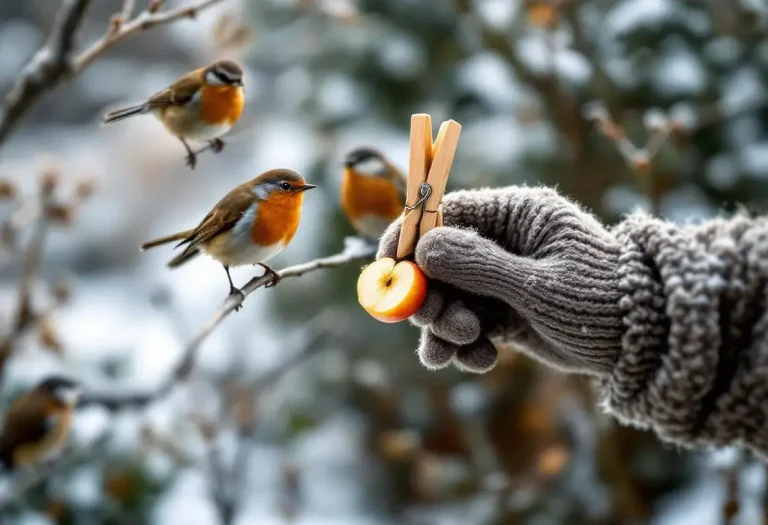 Oiseaux du jardin en hiver : ce petit objet du panier à linge devrait toujours être dans votre poche, et personne n’y pense
