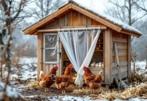 Pourquoi de plus en plus d’éleveurs installent un rideau dans leur poulailler en hiver (et ce que ça change vraiment pour leurs œufs)