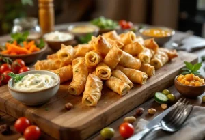 Roulés croustillants en pâte filo pour l’apéritif - Recette express 2025