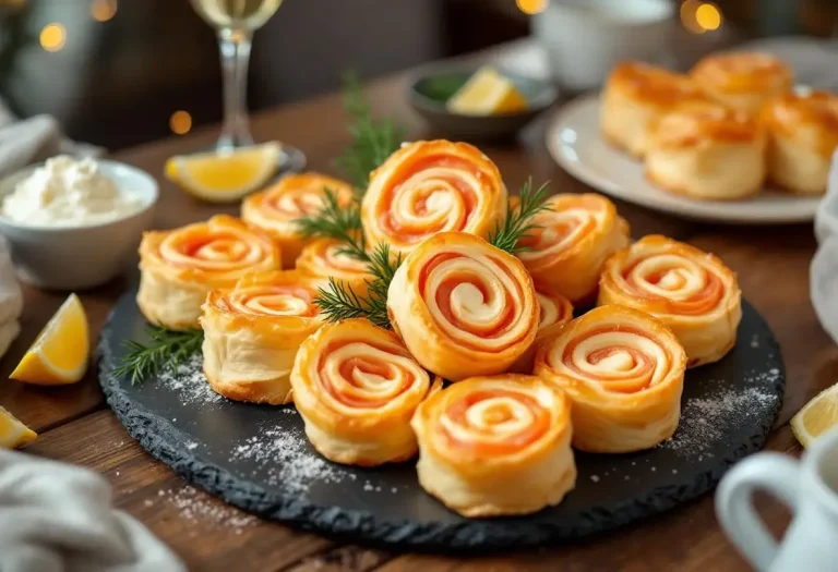 Trop simples pour être si bons ? Ces petits roulés feuilletés au fromage et saumon volent la vedette à toutes les verrines