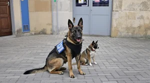 Abandonné par son maître en garde à vue, le chien intègre les rangs de la police