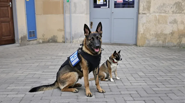 Abandonné par son maître en garde à vue, le chien intègre les rangs de la police