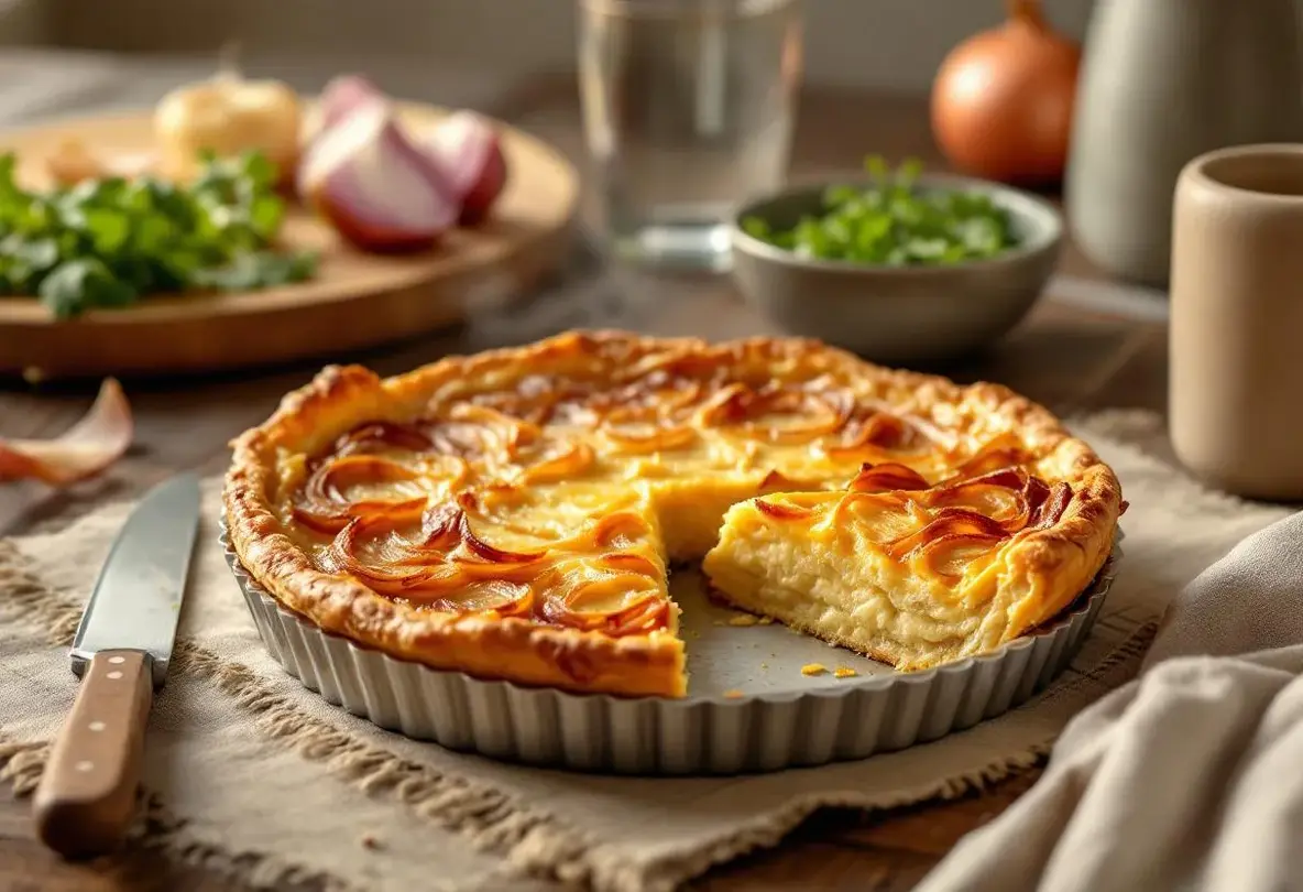 Cette tarte à l’oignon me fait fondre à chaque fois (ma recette ultra simple, fondante et savoureuse)