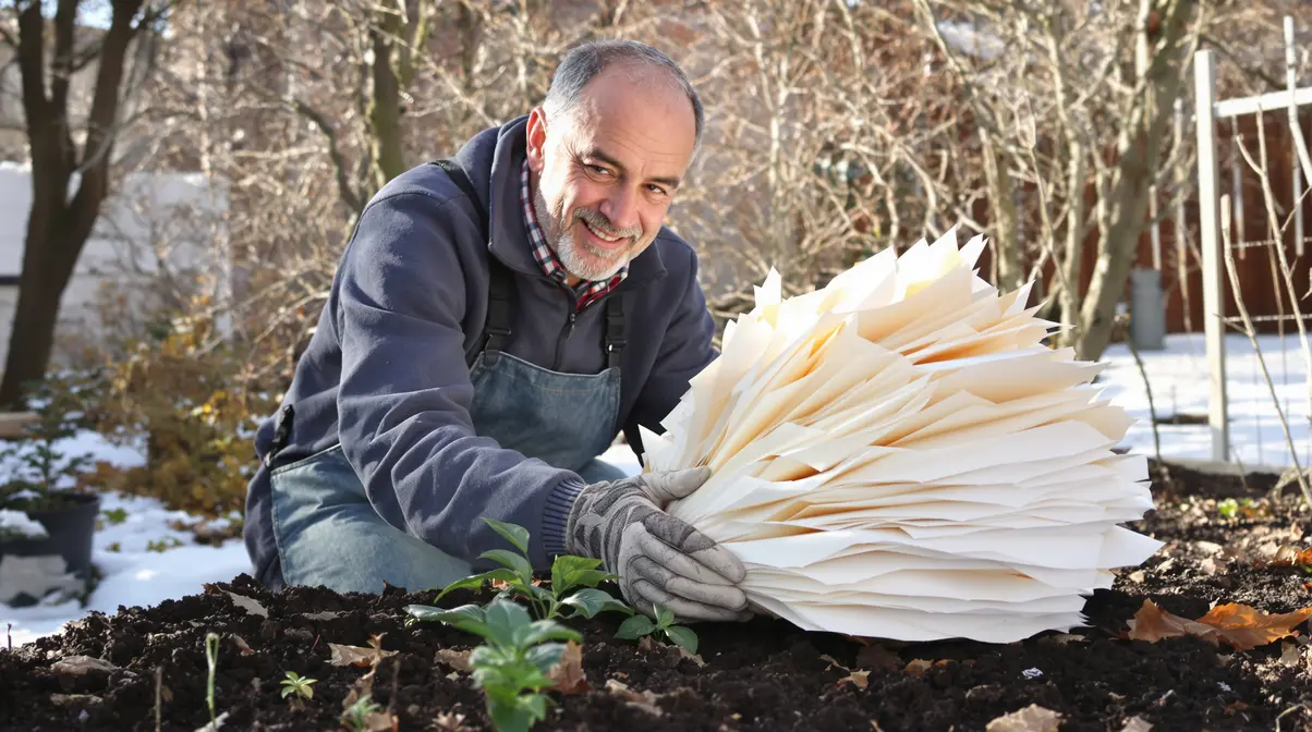 En février, mettez ce papier du quotidien au jardin sinon vous passerez le printemps à arracher les mauvaises herbes