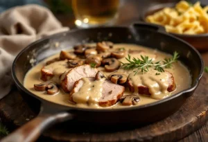 Filet mignon aux champignons et à la moutarde : fondant, ultra crémeux et prêt en 30 minutes